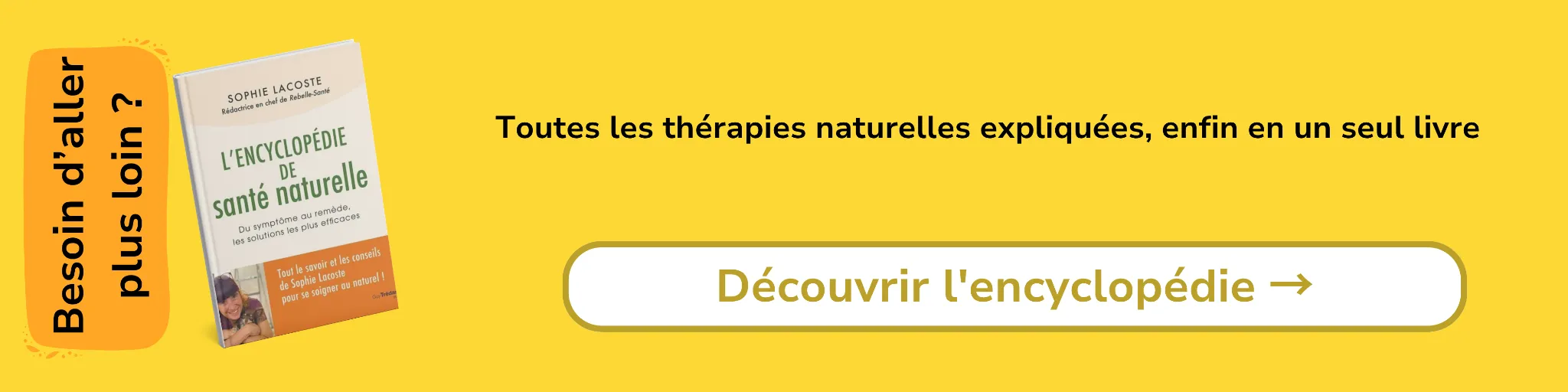 Bannière d'affiliation pour le livre -L'Encyclopédie de santé naturelle