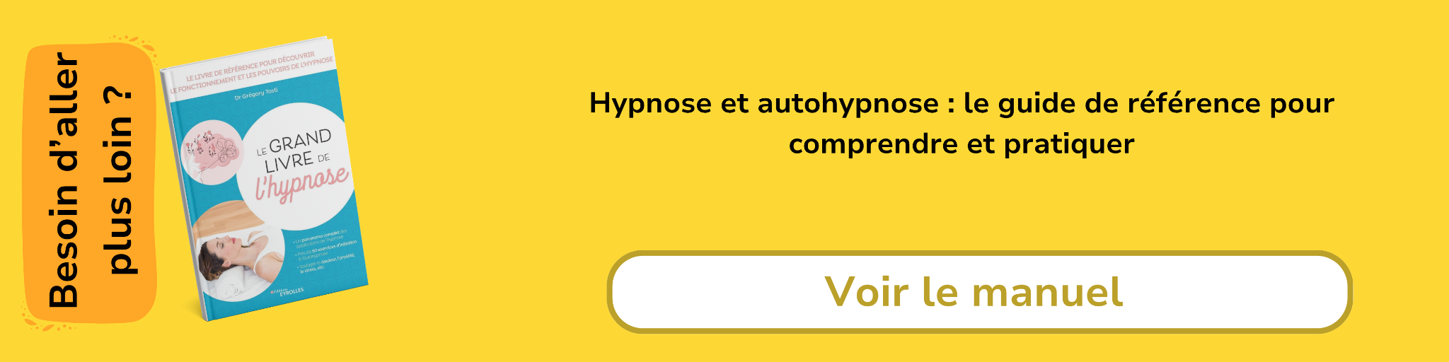 Bannière d'affiliation pour le livre -Le grand livre de l'hypnose
