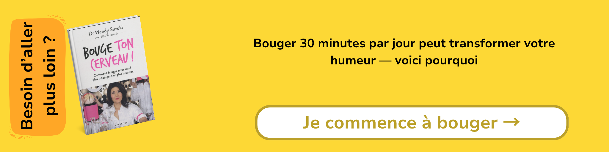 Bannière d'affiliation pour le livre -Bouge ton cerveau