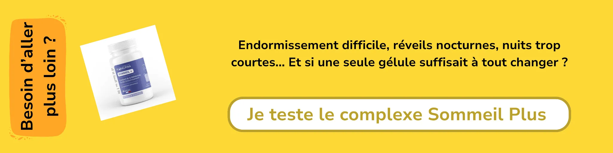 Bannière d'affiliation pour les gélules Sommeil plus