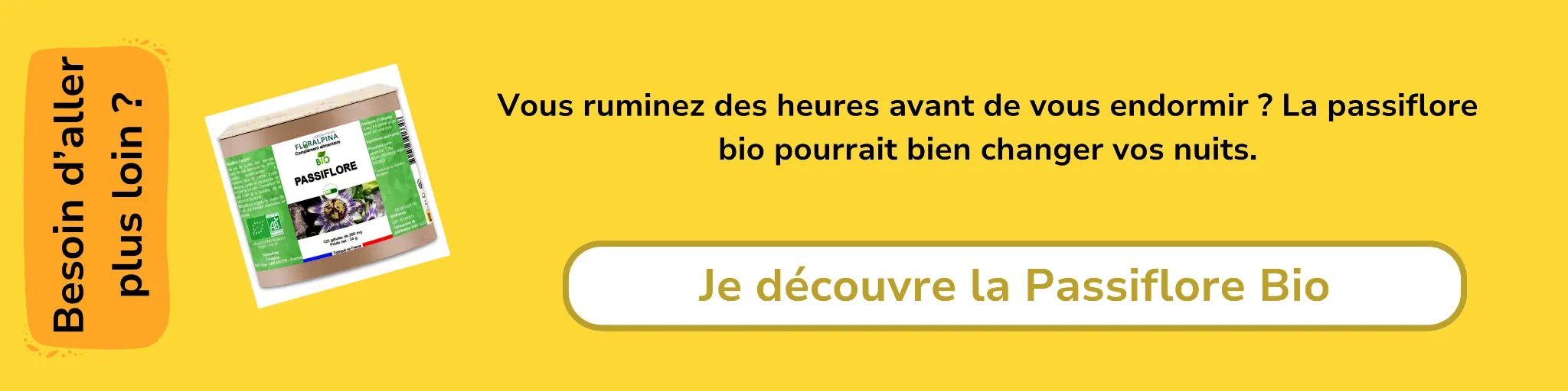 Bannière d'affiliation pour les gélules de passiflore
