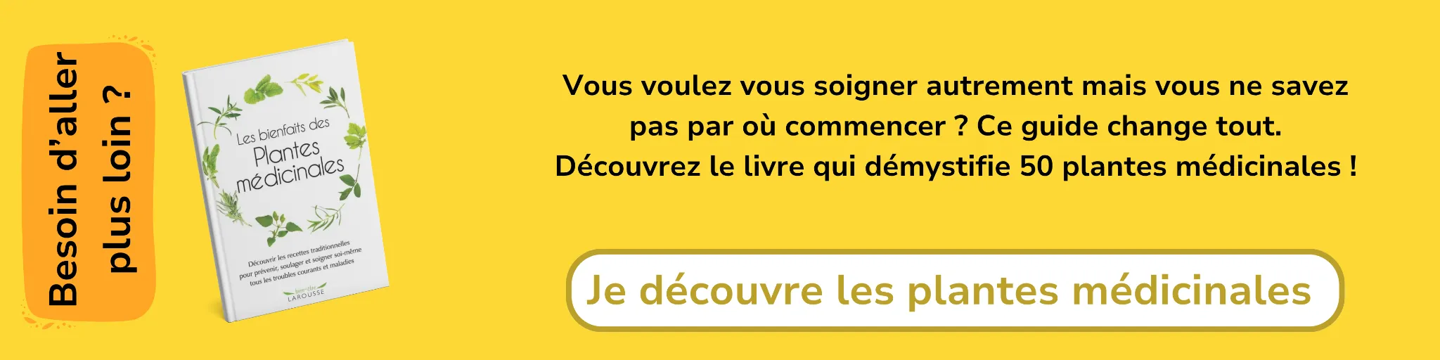 Bannière d'affiliation pour le livre -Les bienfaits des plantes médicinales