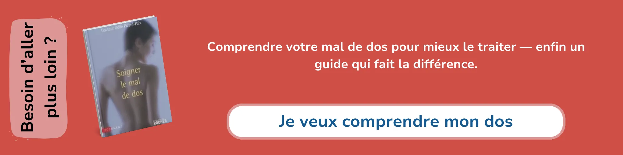 Bannière d'affiliation pour le livre -Soigner le mal de dos