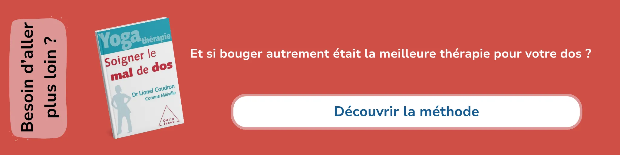 Bannière d'affiliation pour le livre -Yoga therapie : soigner le mal de dos