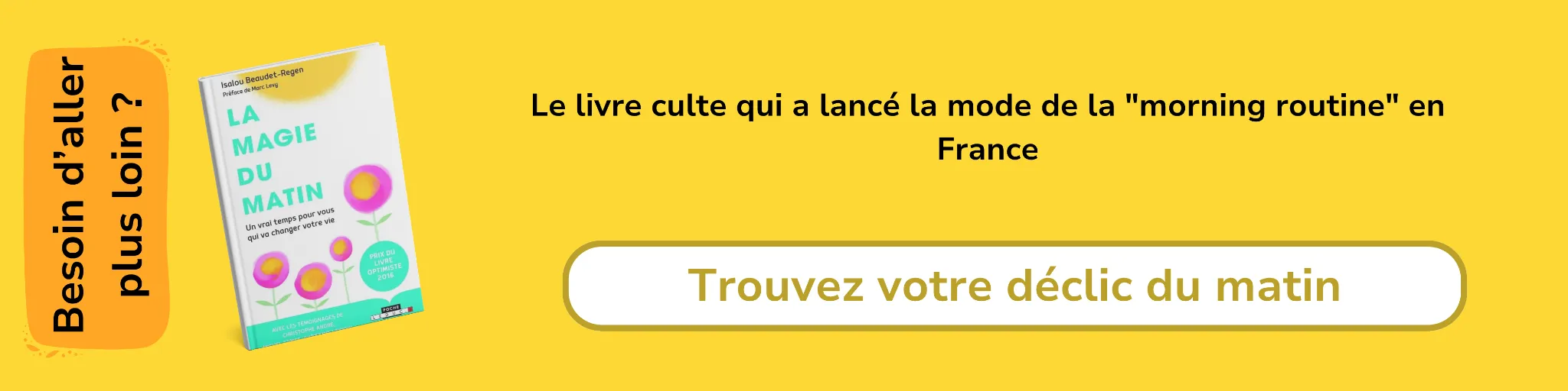 Bannière d'affiliation pour le livre -La magie du matin