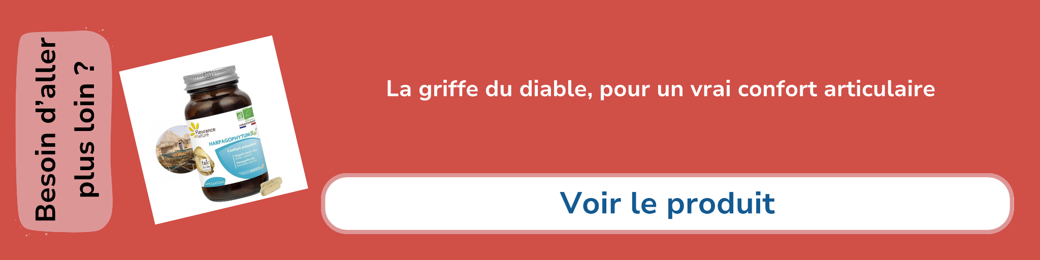 Bannière d'affiliation pour le complément alimentaire -Harpagophytum Bio