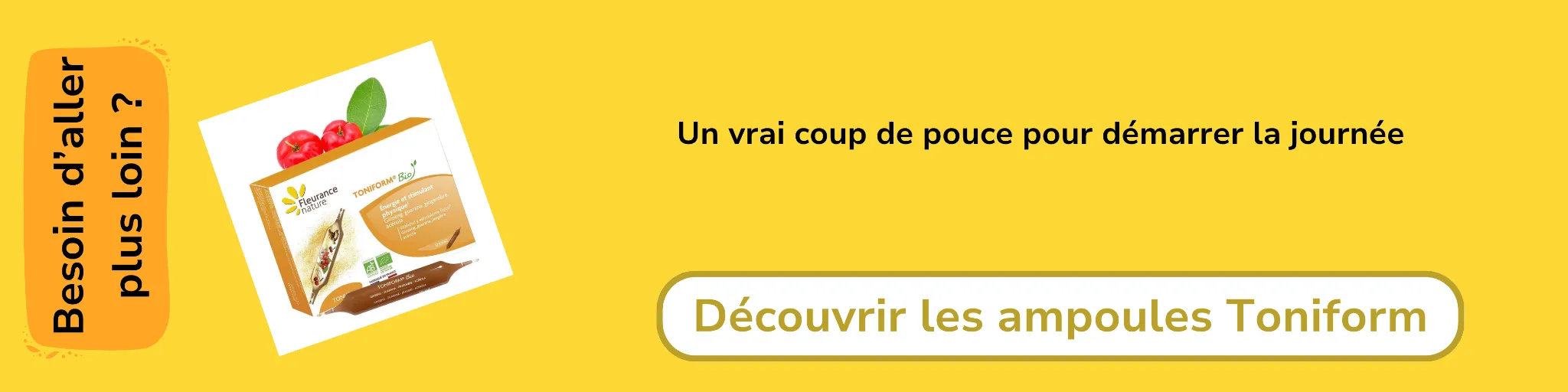 Bannière d'affiliation pour les Ampoules Toniform Bio