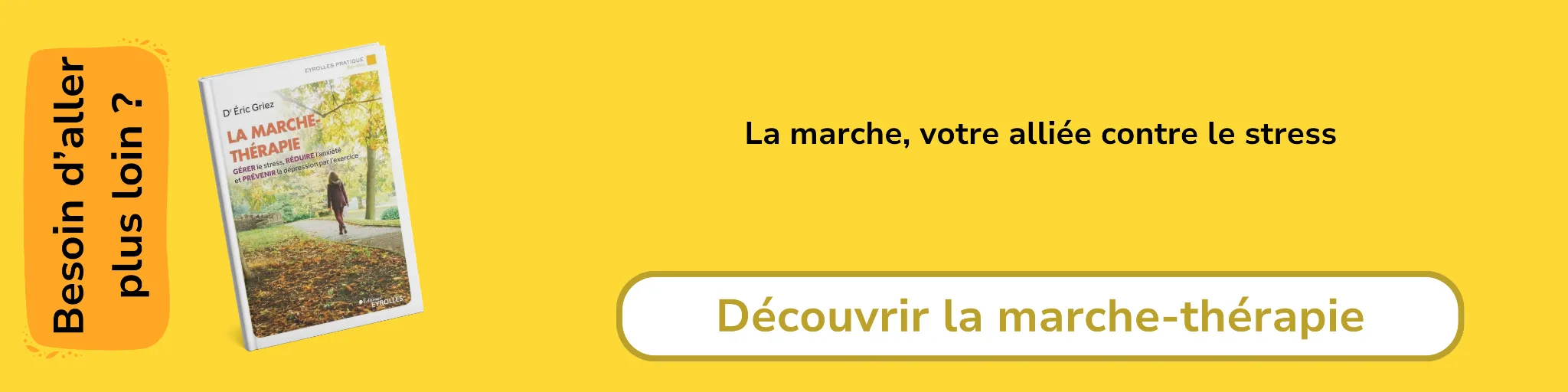 Bannière d'affiliation pour le livre -La marche-thérapie
