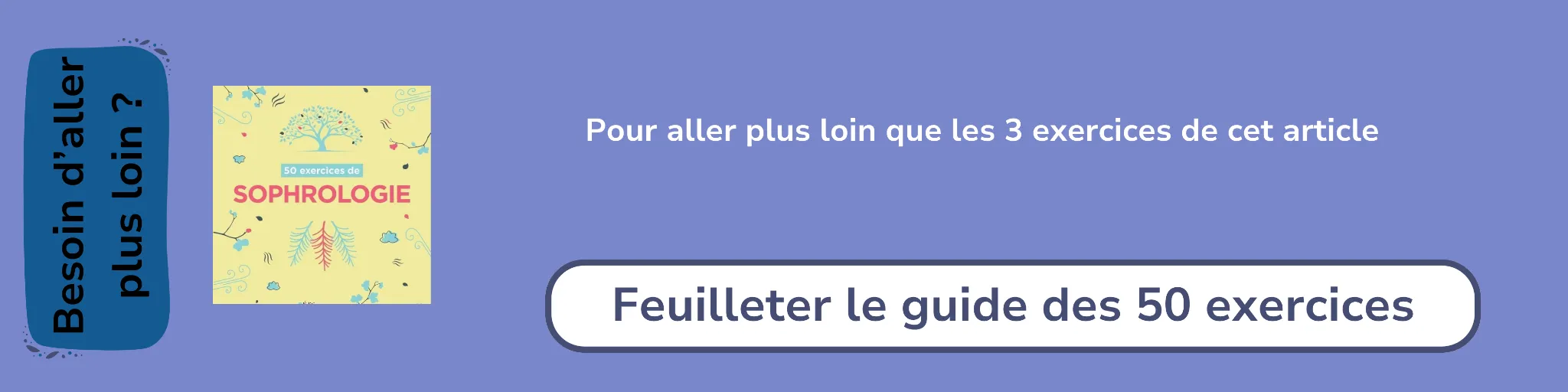Bannière d'affiliation pour le livre -50 exercices de sophrologie
