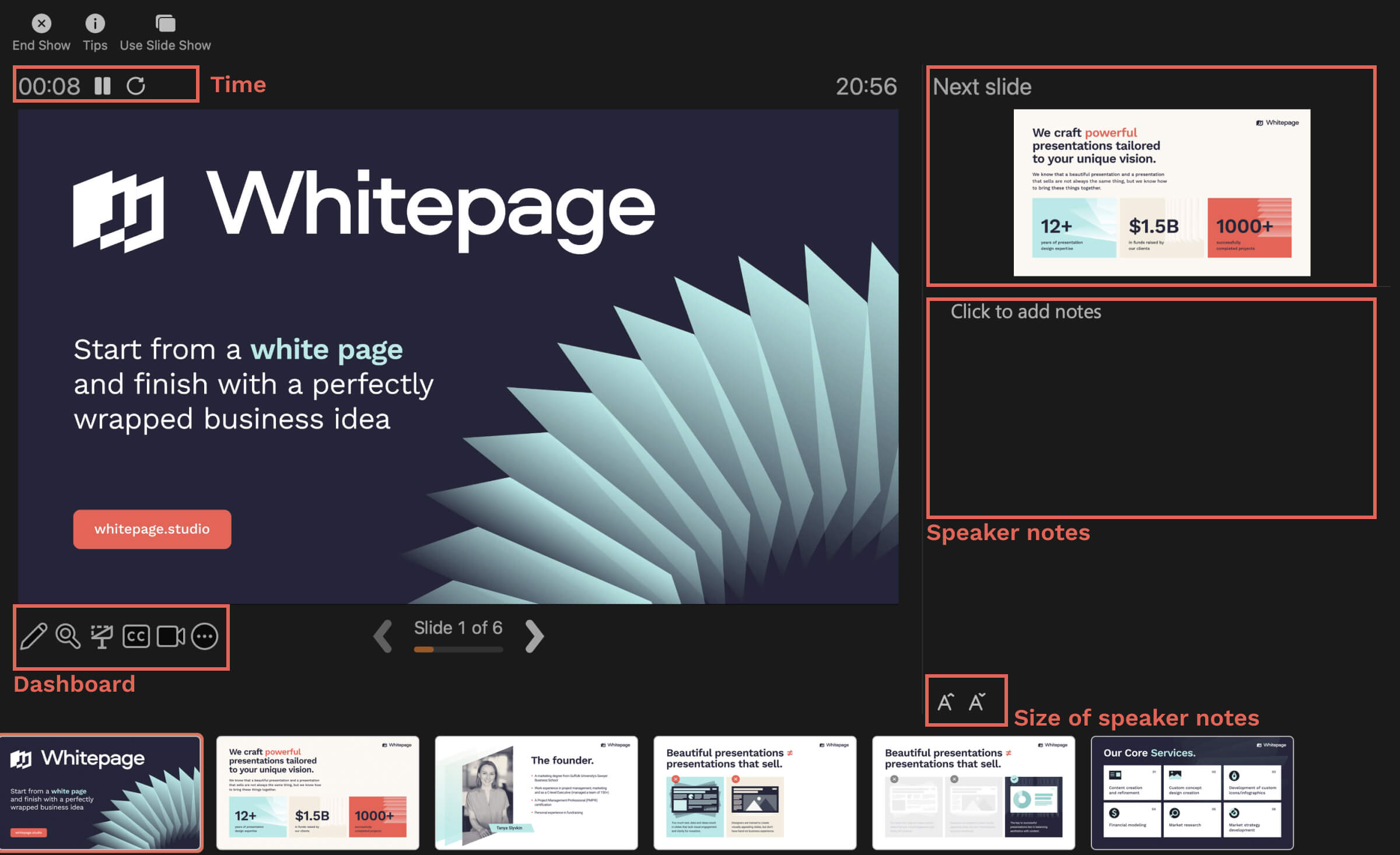 PowerPoint Presenter View description