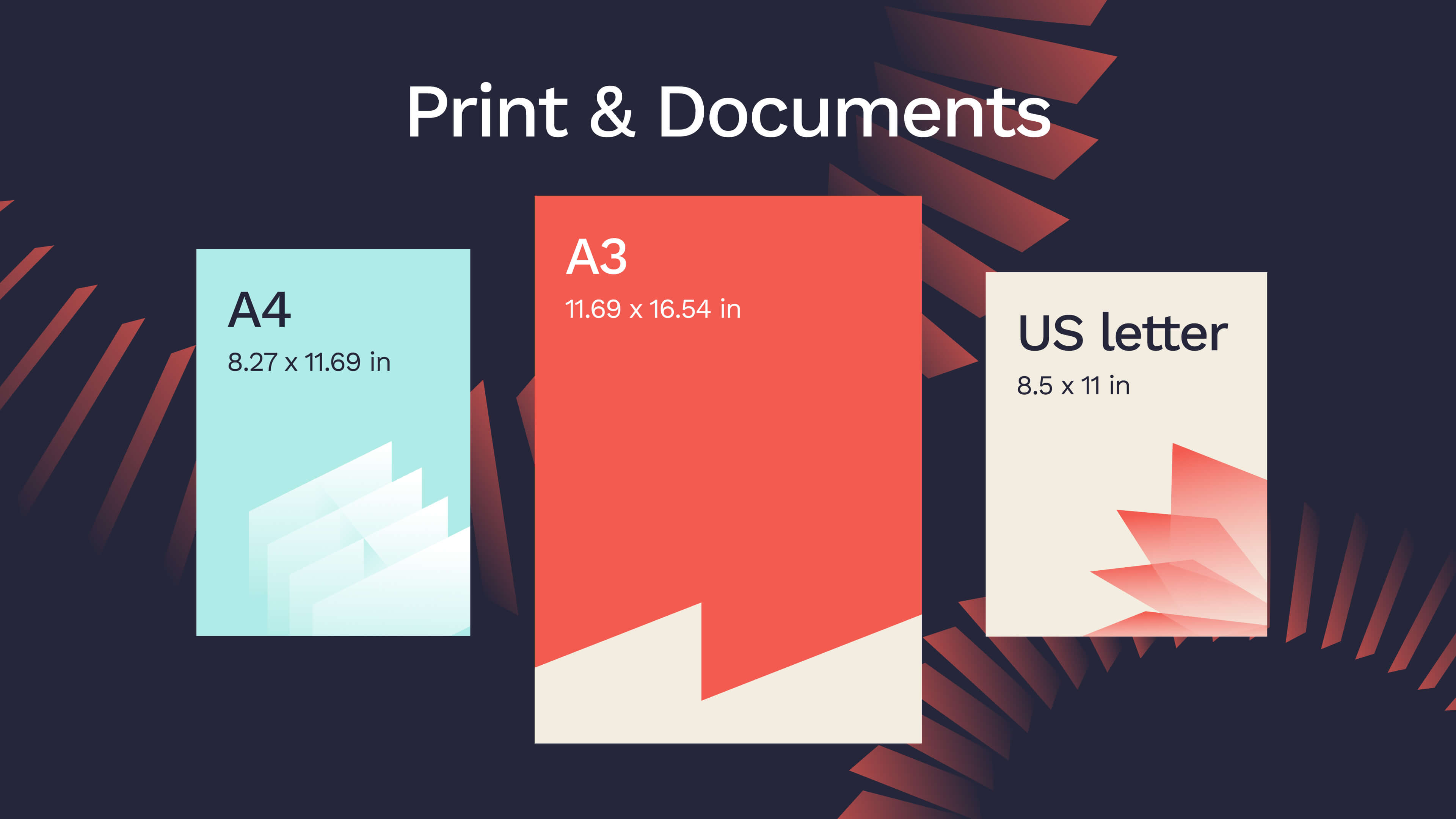 Print and Document Sizes