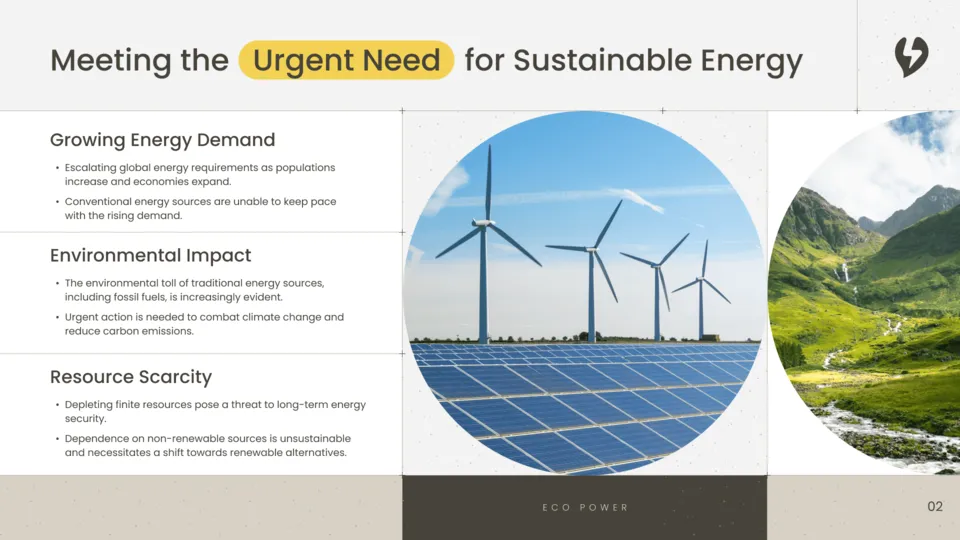 The problem slide example