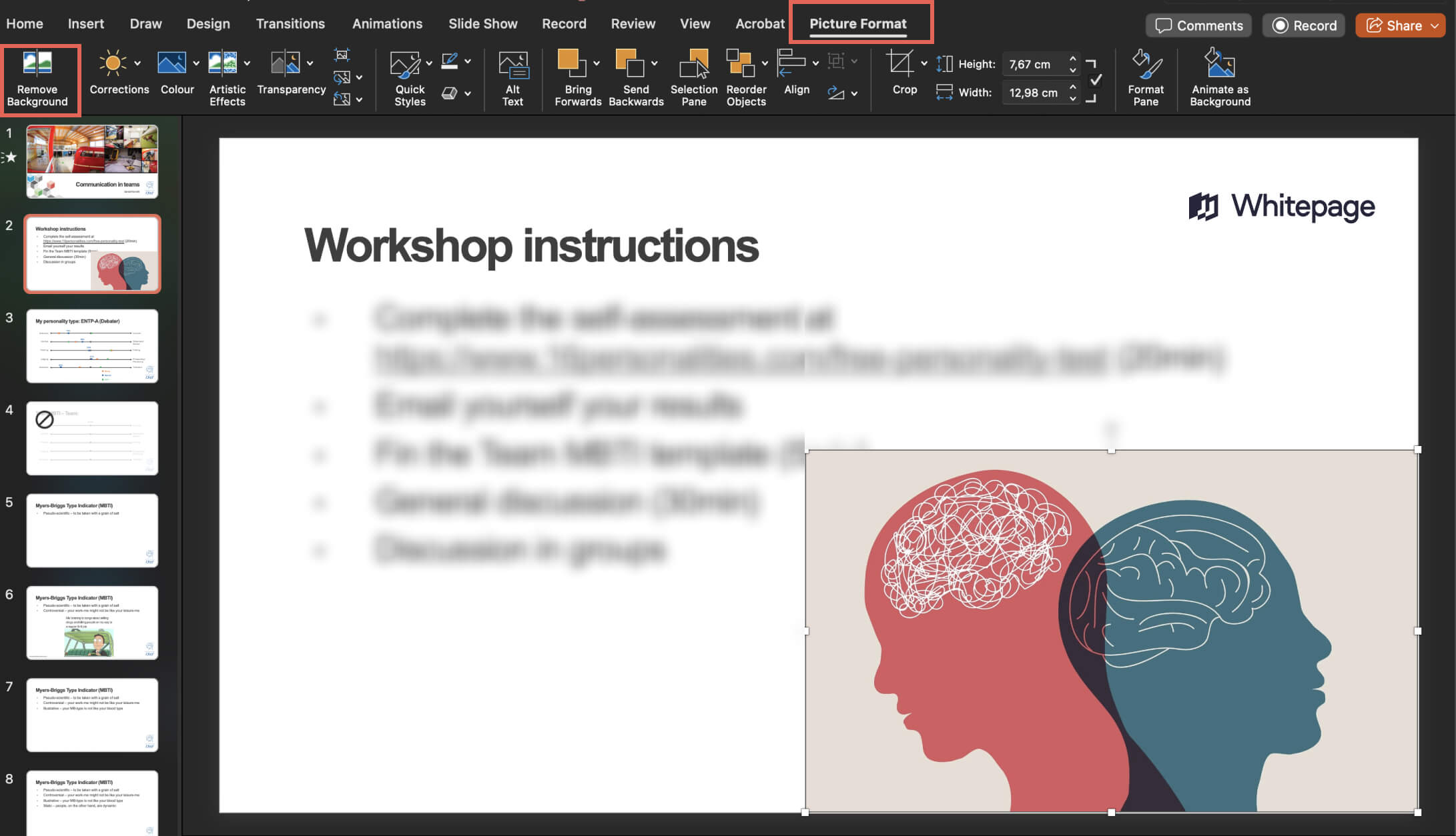 How to remove background in PowerPoint