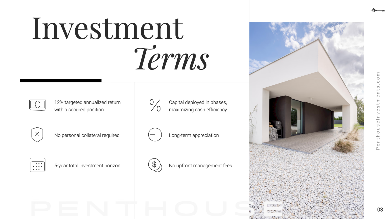 Penthouse presentation slide