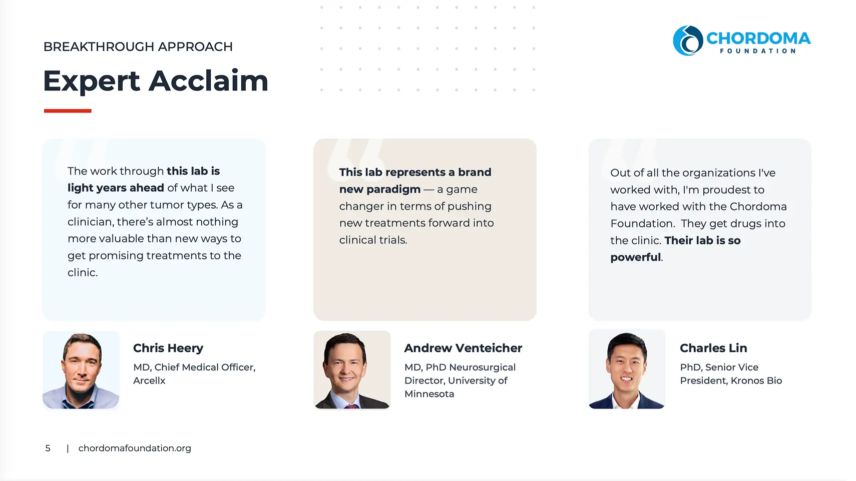 chordoma foundation team slide