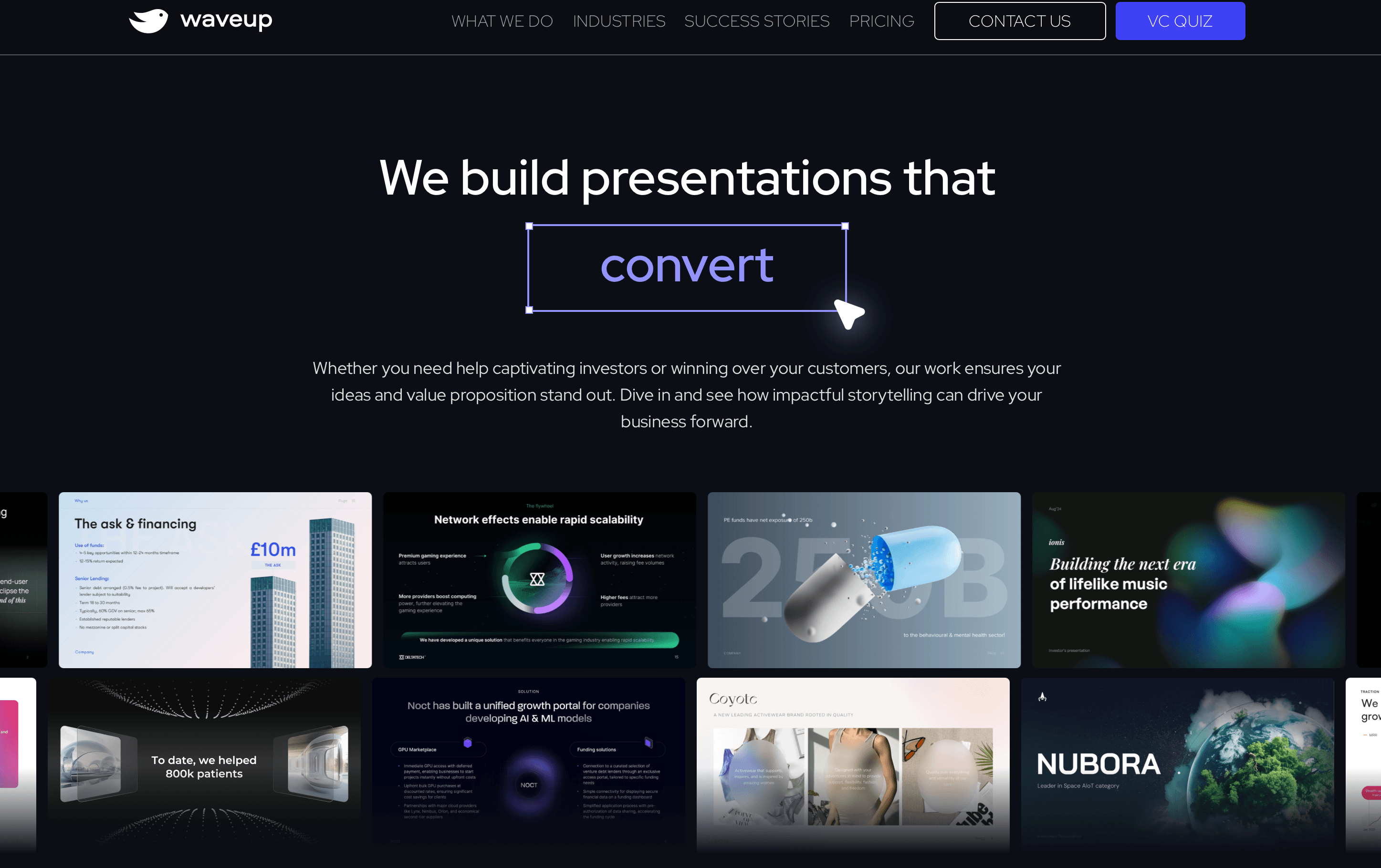 waveup case studies