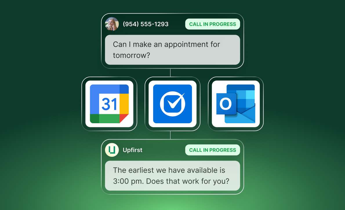 Calendar integration settings for Outlook and Clio