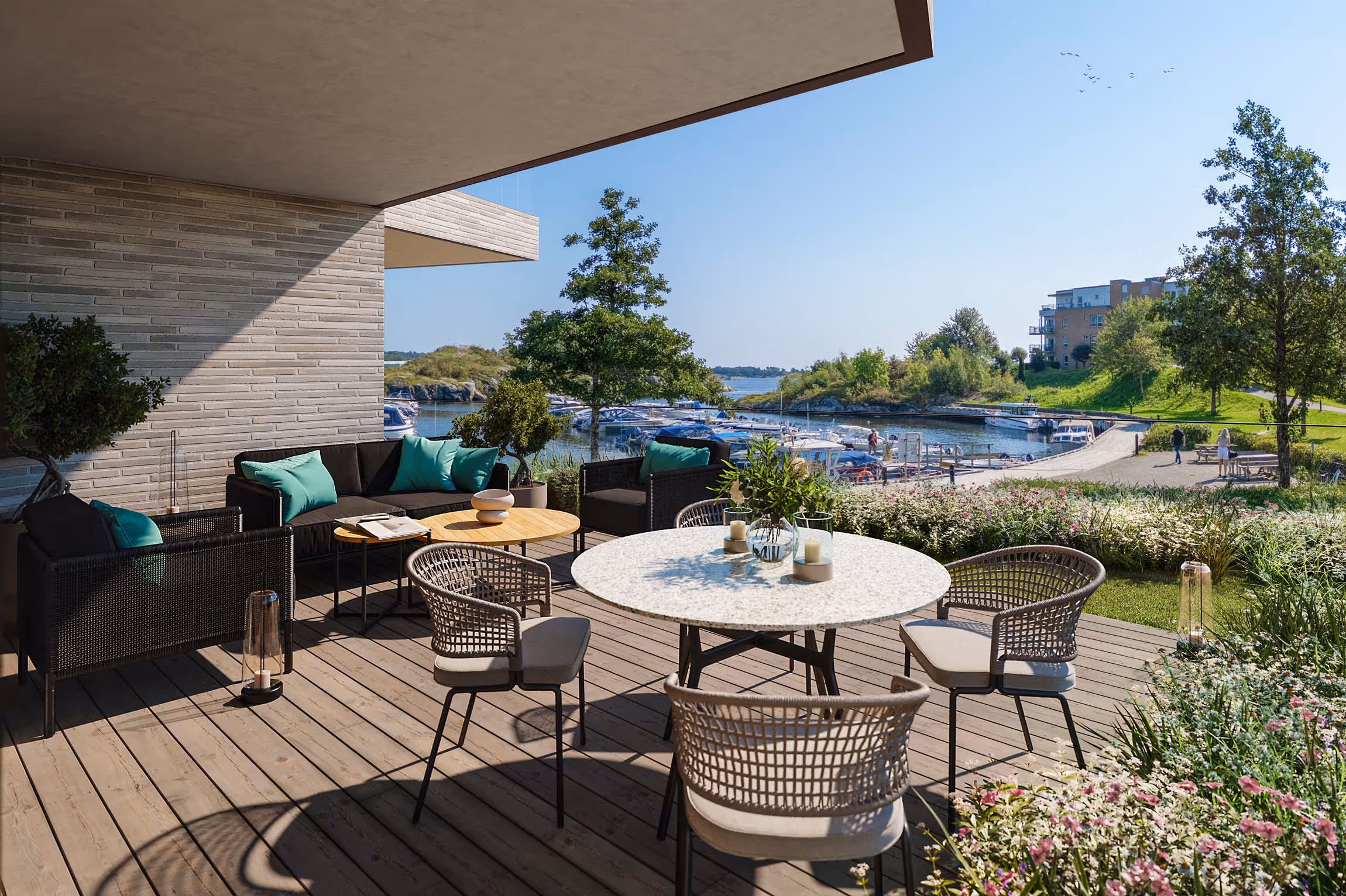 Illustrasjon av Smørsund Vy.