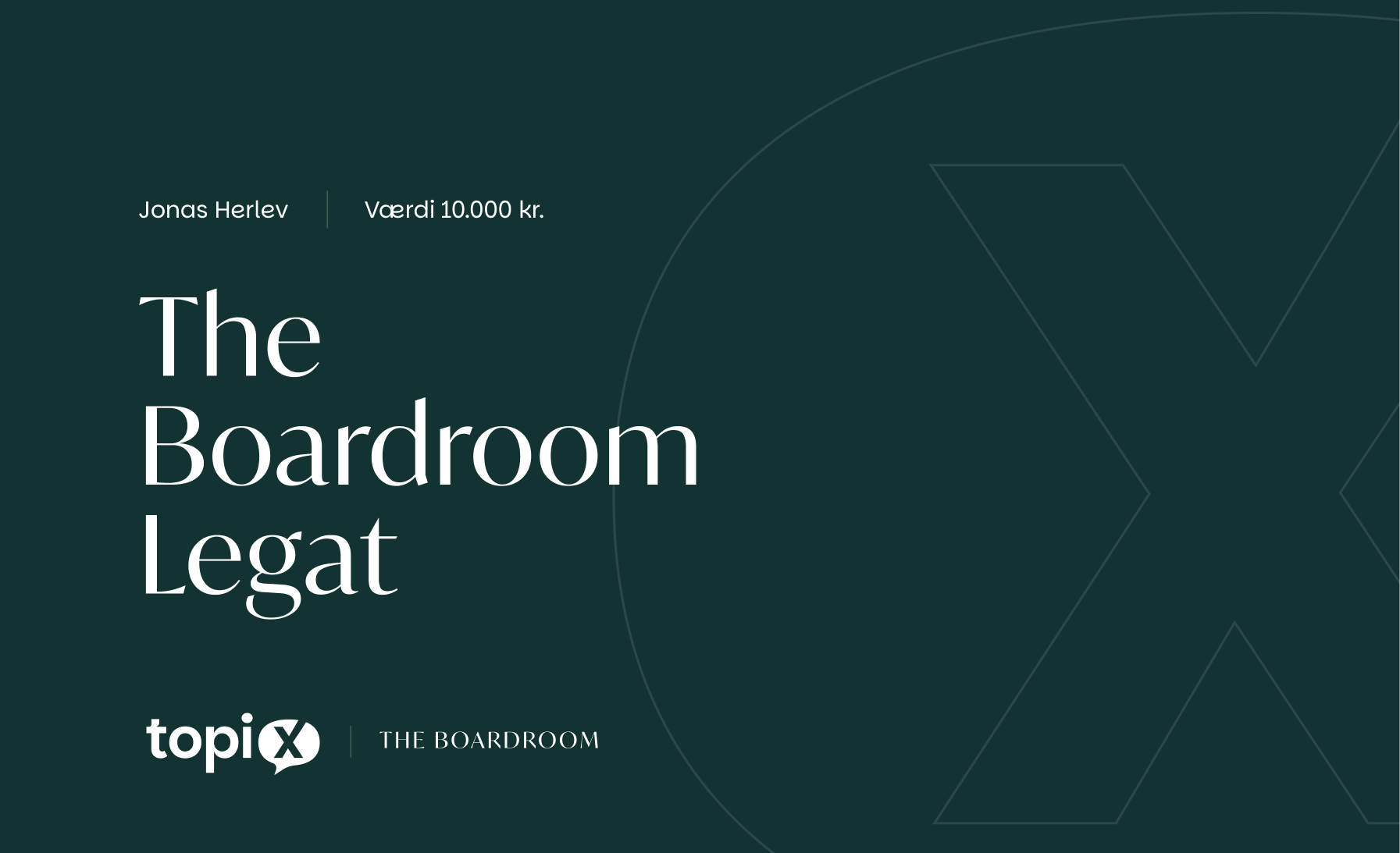 Ansøg og vind et legat til The Boardroom til en værdi af 10.000 kr.