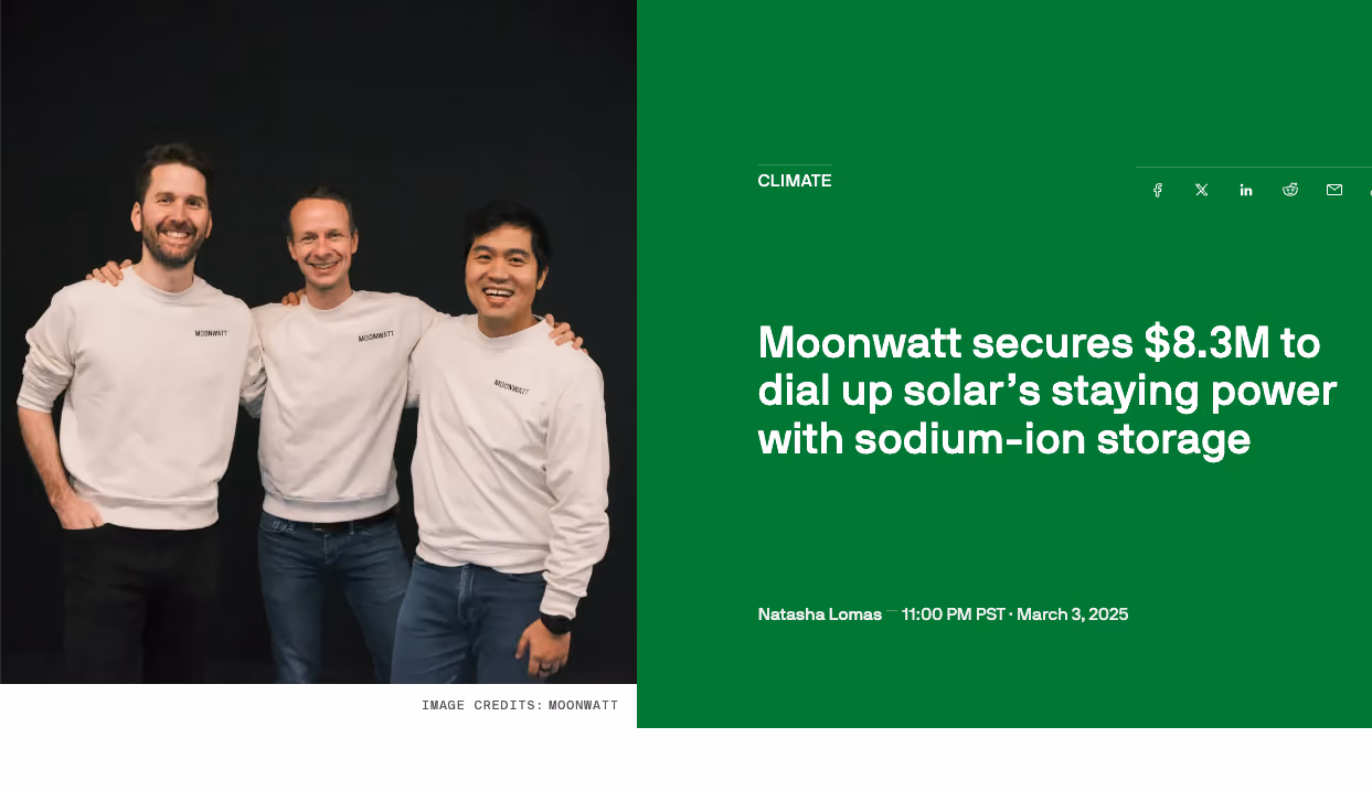 Moonwatt lève $8.3 millions !