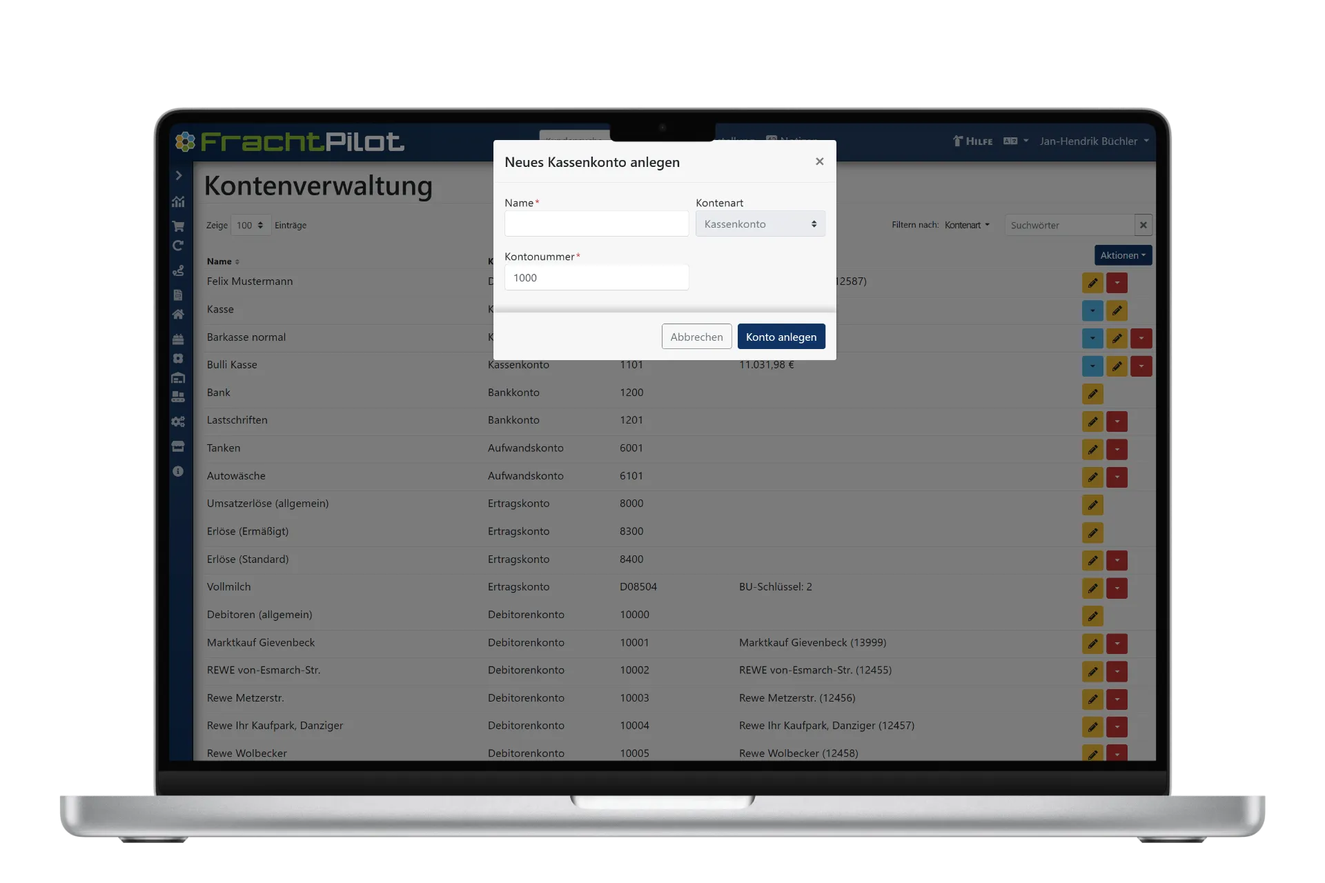 Mockup Kasse