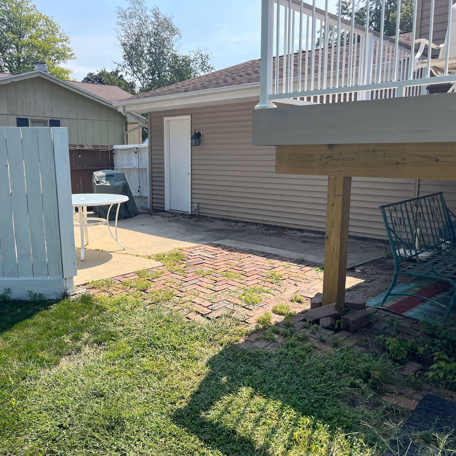 Concrete patio project by FB Outdoor Services Tazewell IL