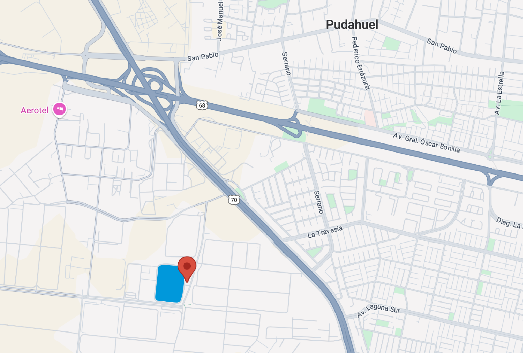 Mapa de ubicación del centro logístico, OPL Enea 2