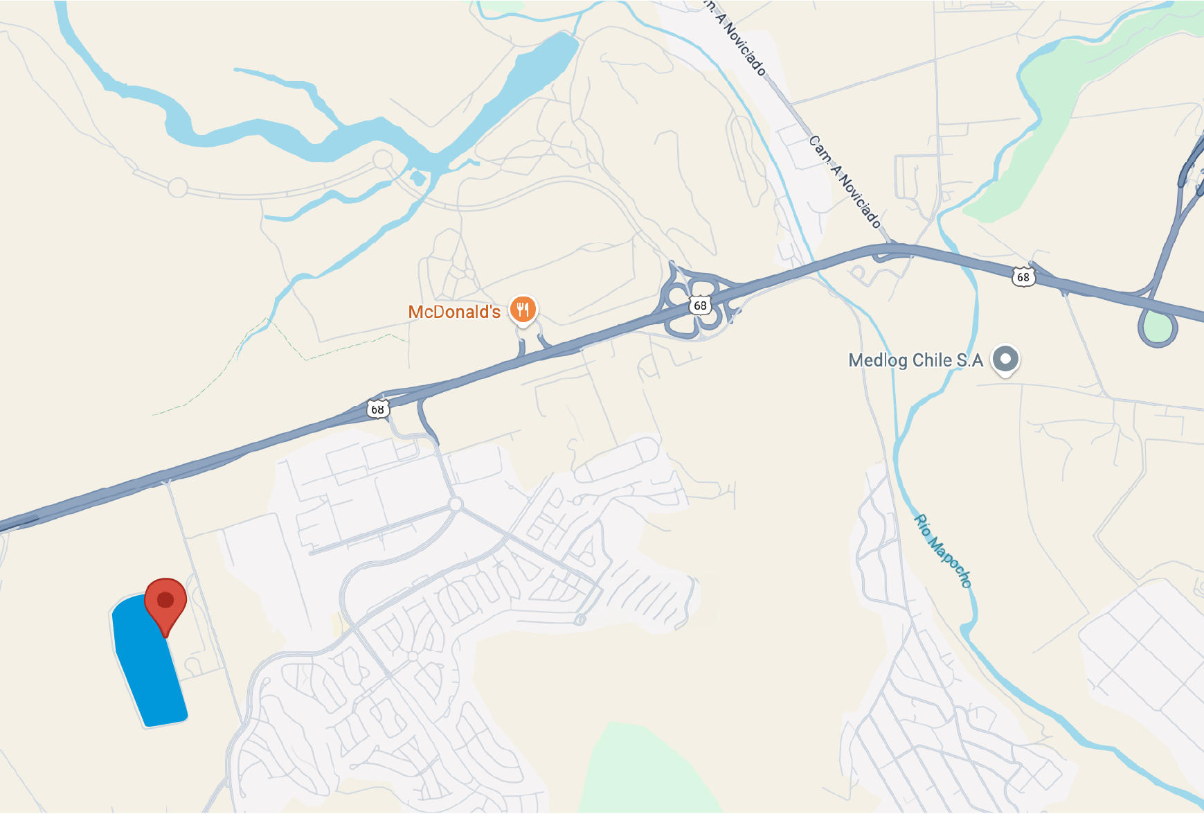 Mapa de ubicación del centro logístico, OPL Enea 2