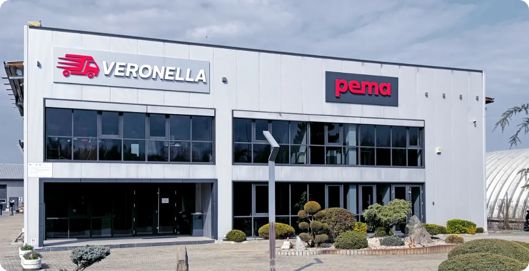 Das Gebäude der pema electrotehnic s.r.l. in Alba Iulia, Rumänien