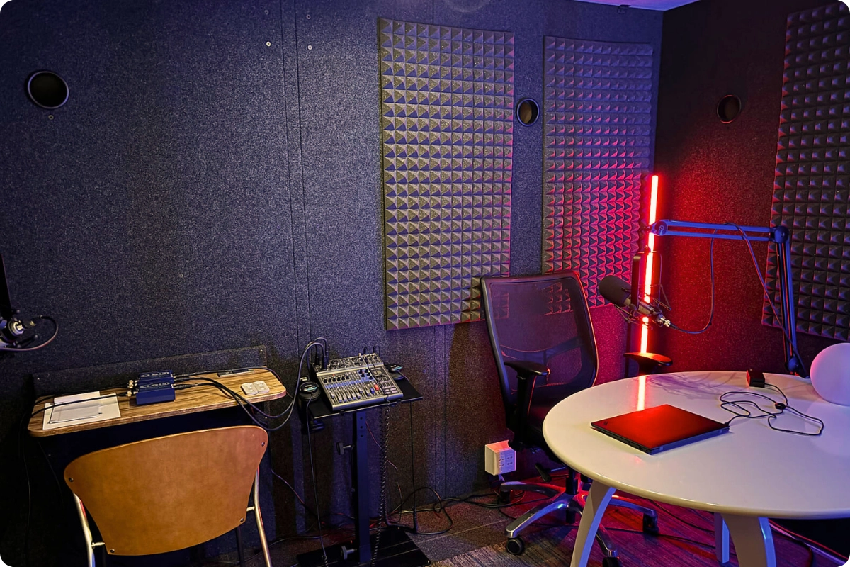 A WhisperRoom Content Creator Booth