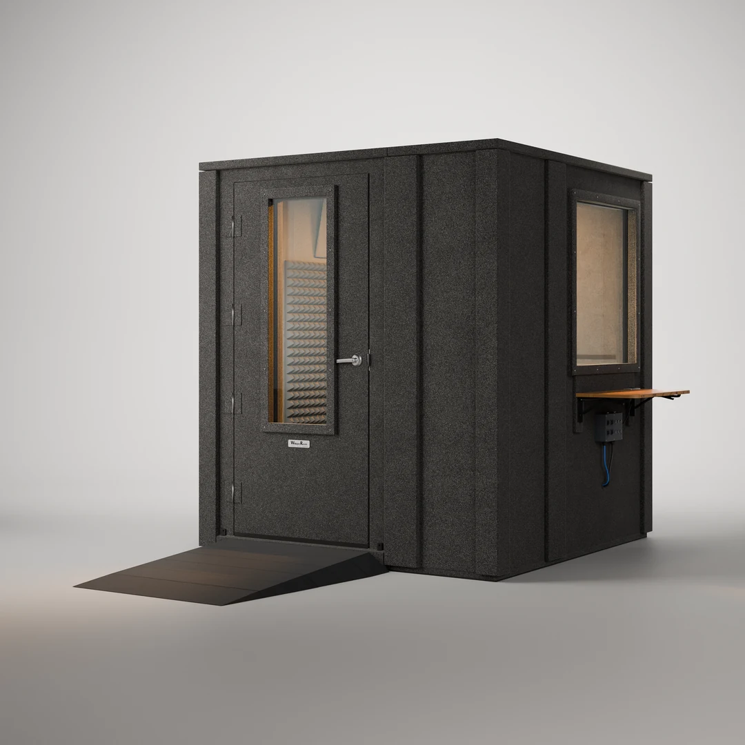Audiology Ultra package, a WhisperRoom MDL 7272 E double-wall audiometric booth with a ramp, side window and desk