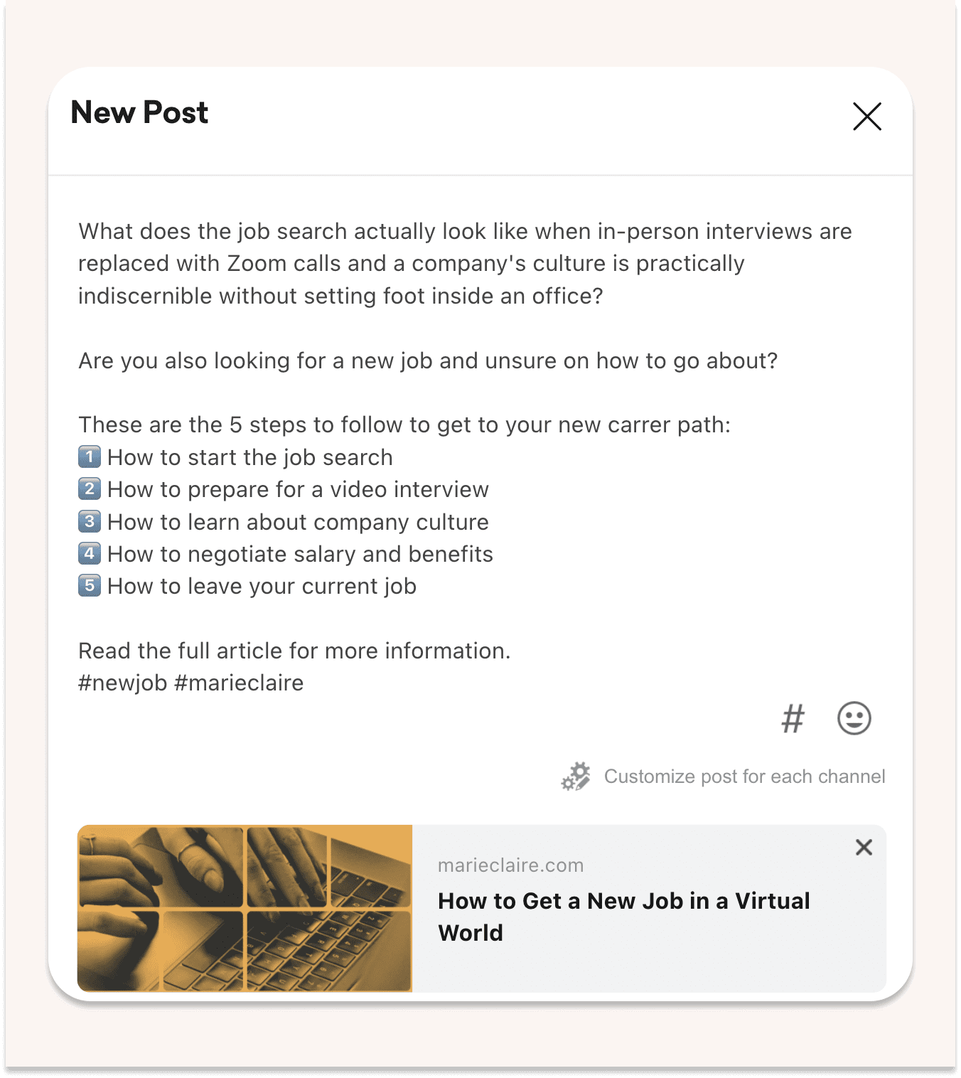 Summary caption example