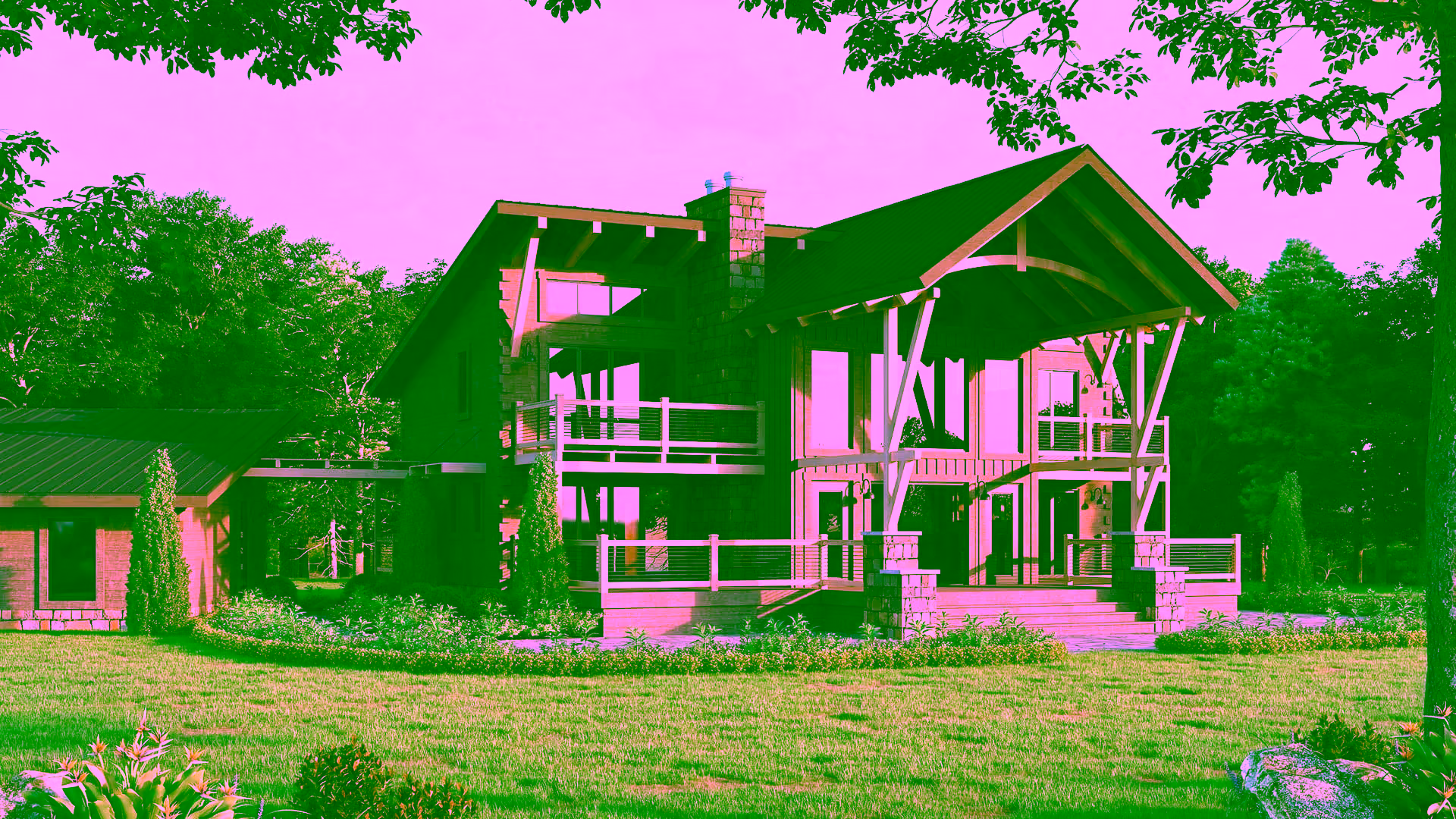 Estes Park model home and floor plan by Hochstetler Log Homes & Timber