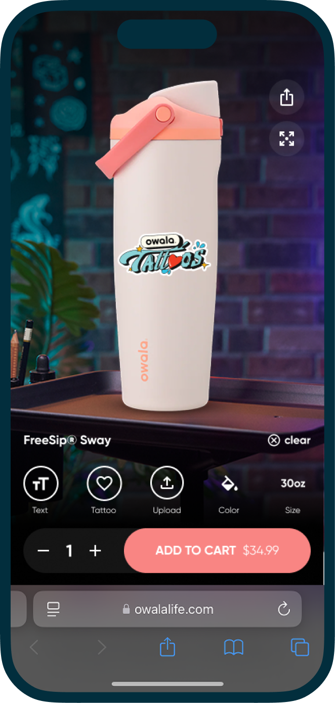 Immersive tattoo parlor exploration of the customizer