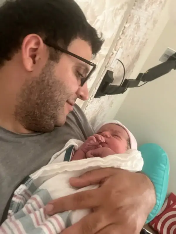 Newborn baby girl born September 30 at Birthing Center NYC