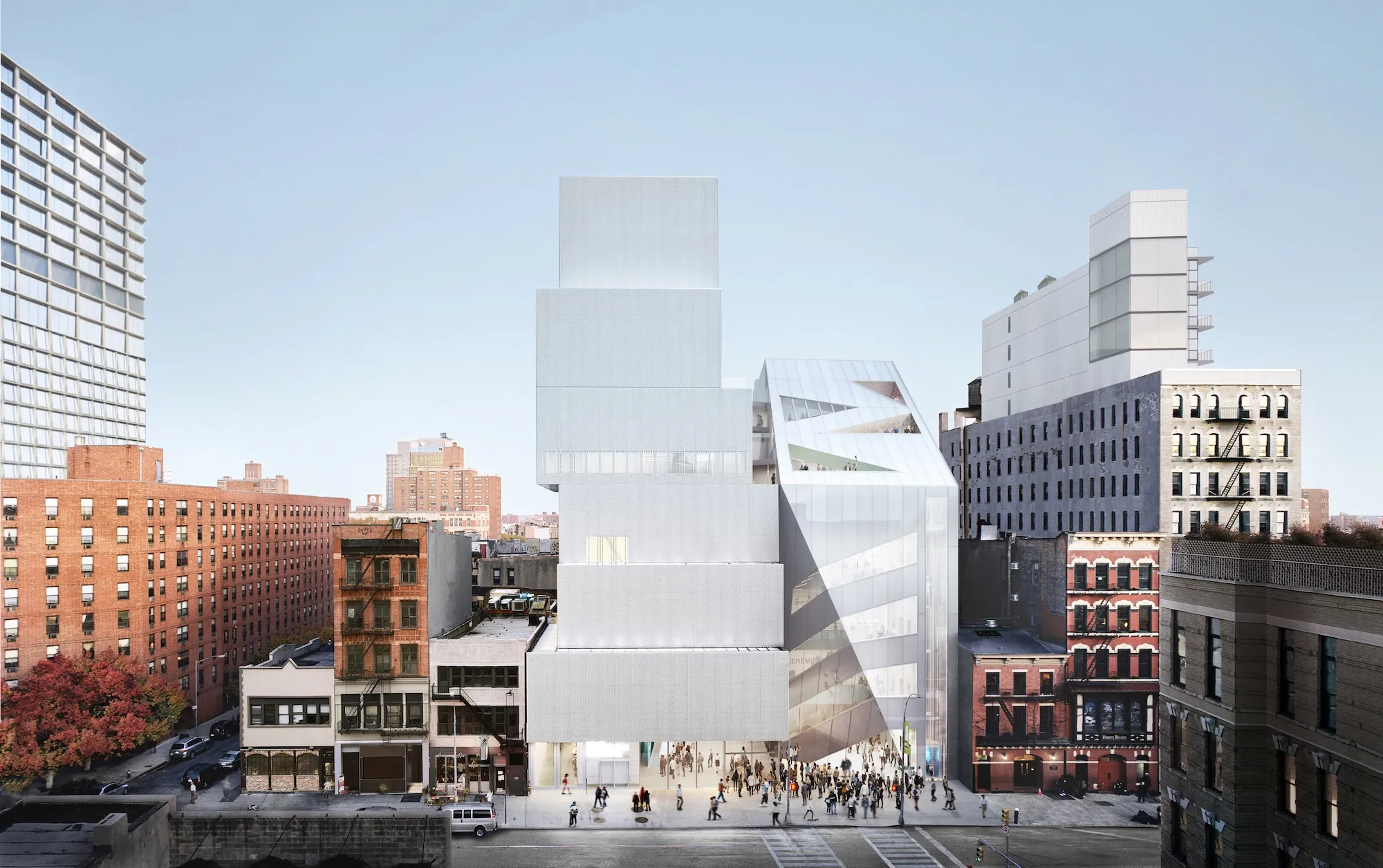 Architectural and intumescent painting by L'Forma at the New Museum, New York
