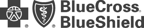 Blue Cross Blue Shield logo with a cross and a shield symbol.