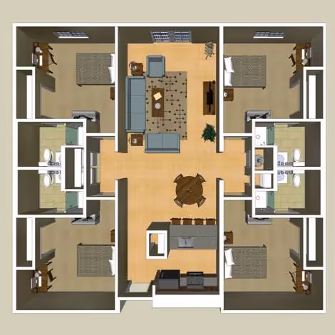 4 Bedroom 
