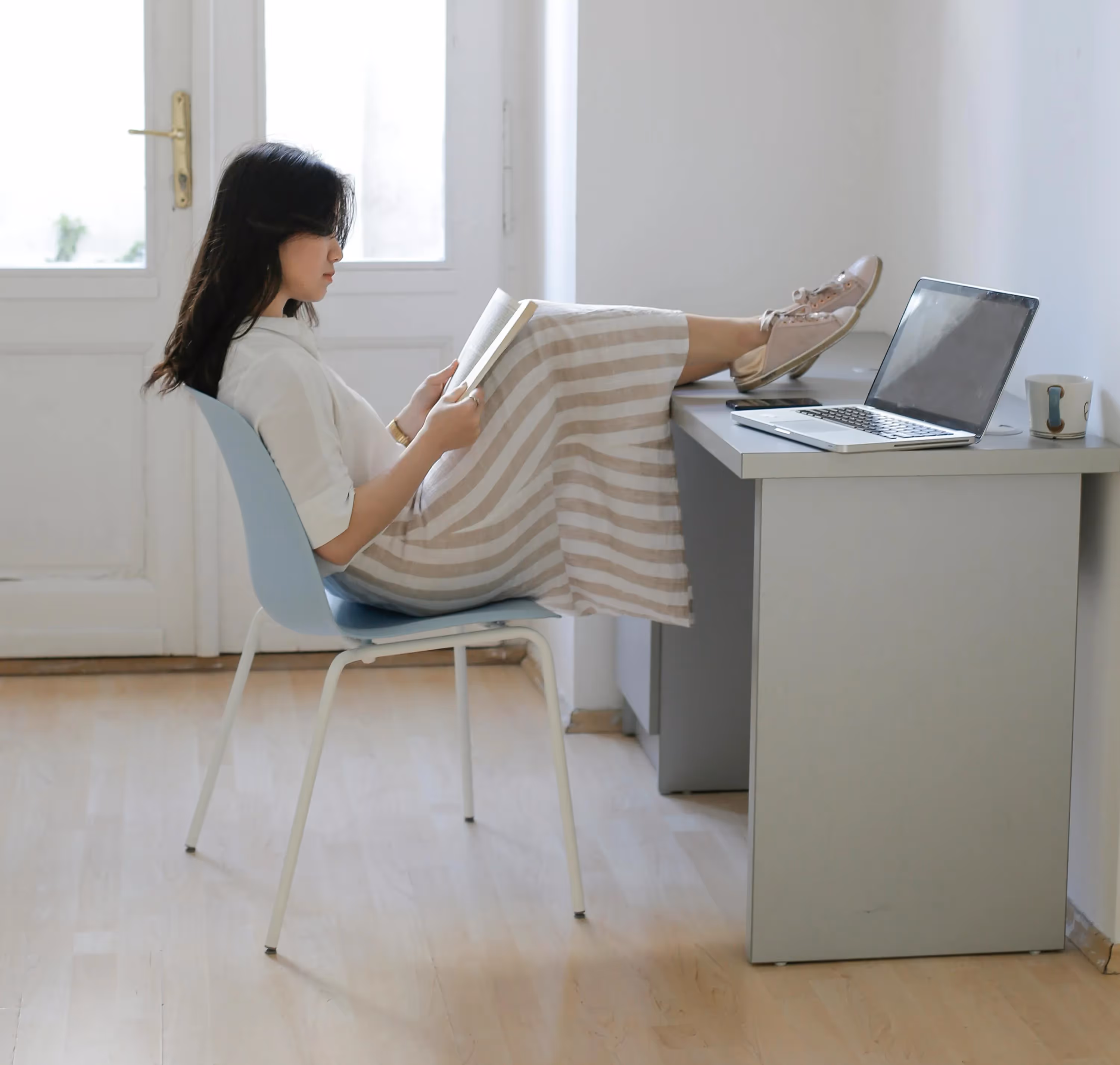Student Lounging Stock Photo
