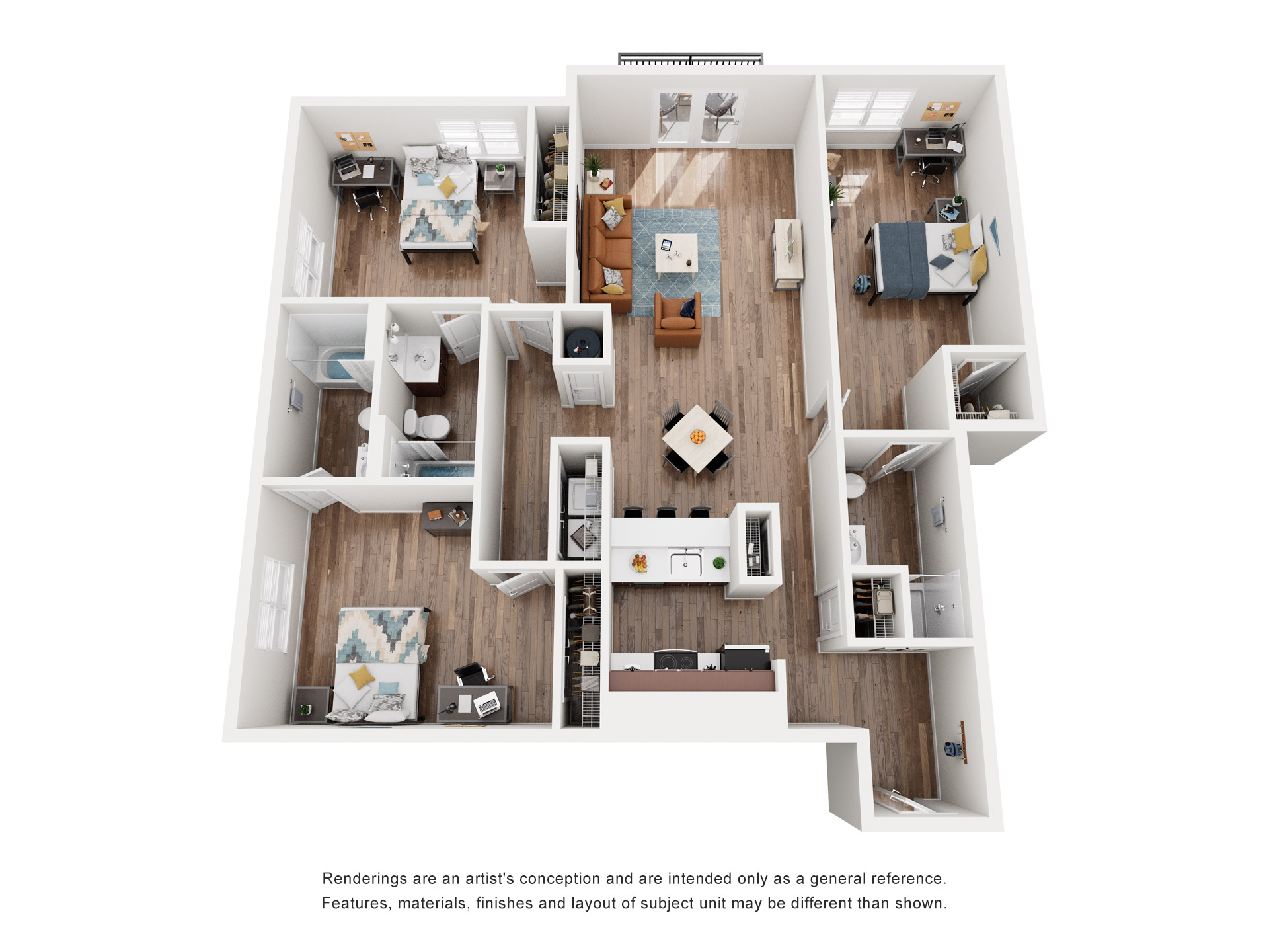 3 Bedroom layout