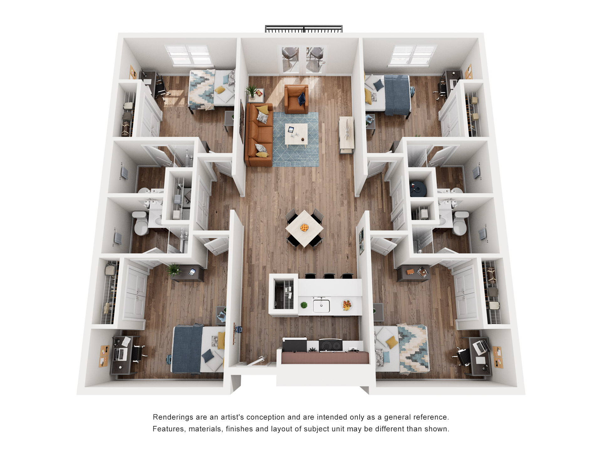 4 Bedroom page layout