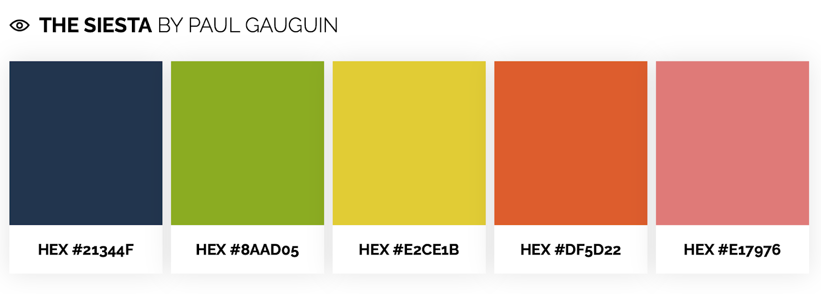 bright color palette inspired by paul gauguin