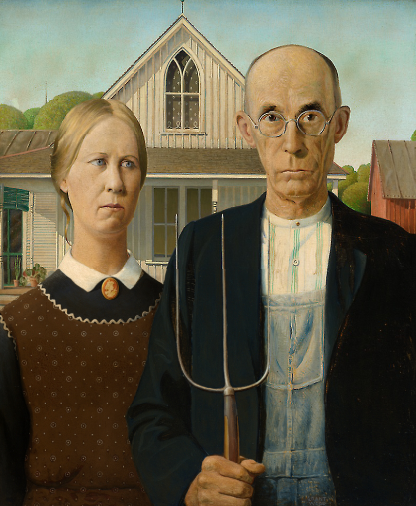 American Gothic by Grant Wood's