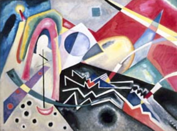 White Zig-Zag by Wassily Kandinsky