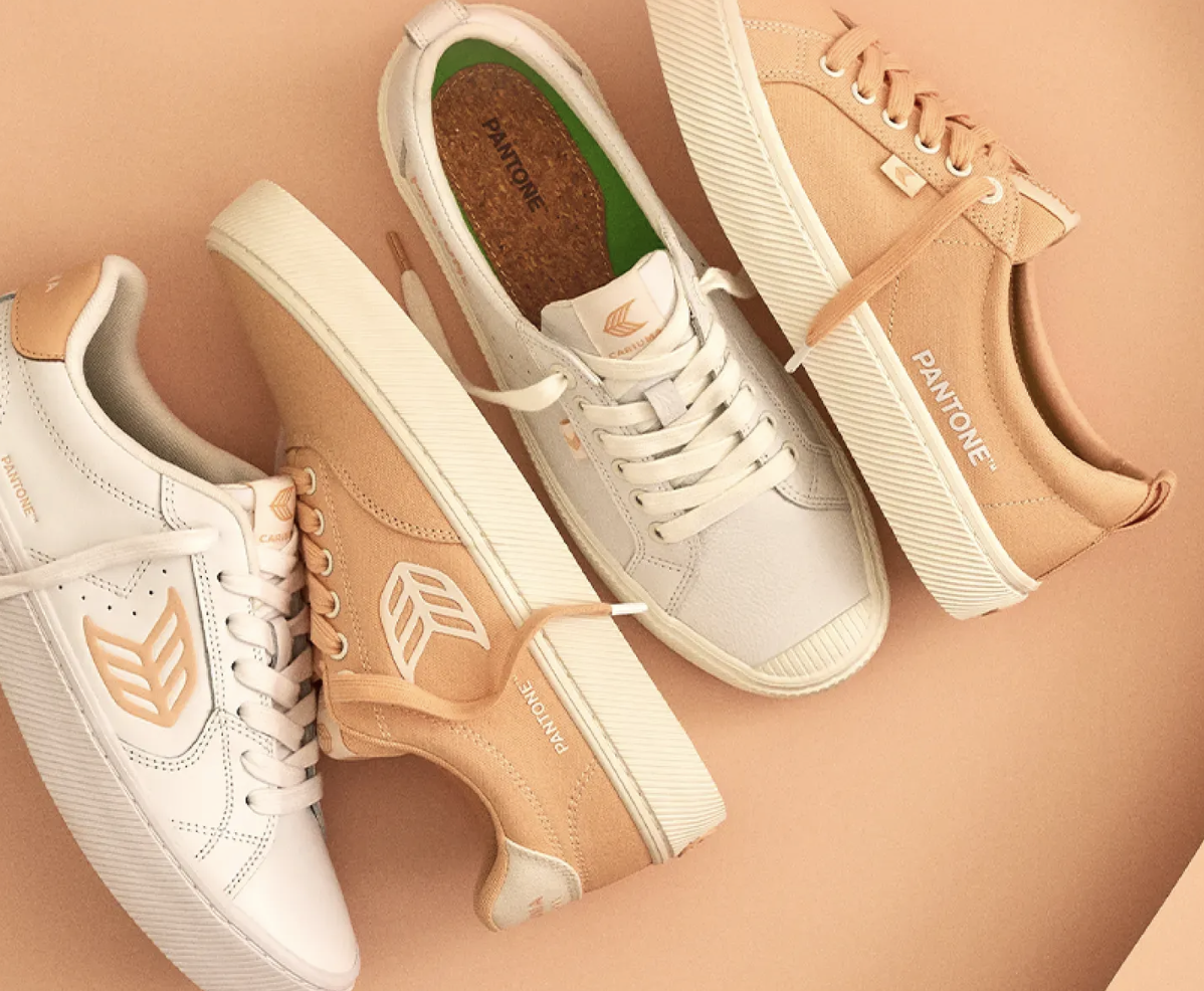 shoes from the 2024 cariama x pantone collaboration