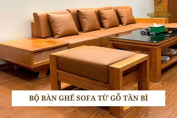 Bộ bàn ghế từ gỗ tần bì