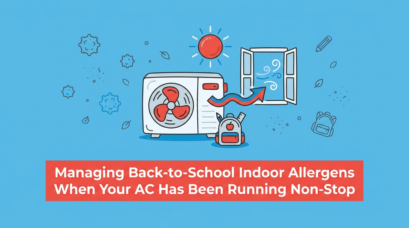 Managing Back-to-School Indoor Allergens When Your AC Has Been Running Non-Stop