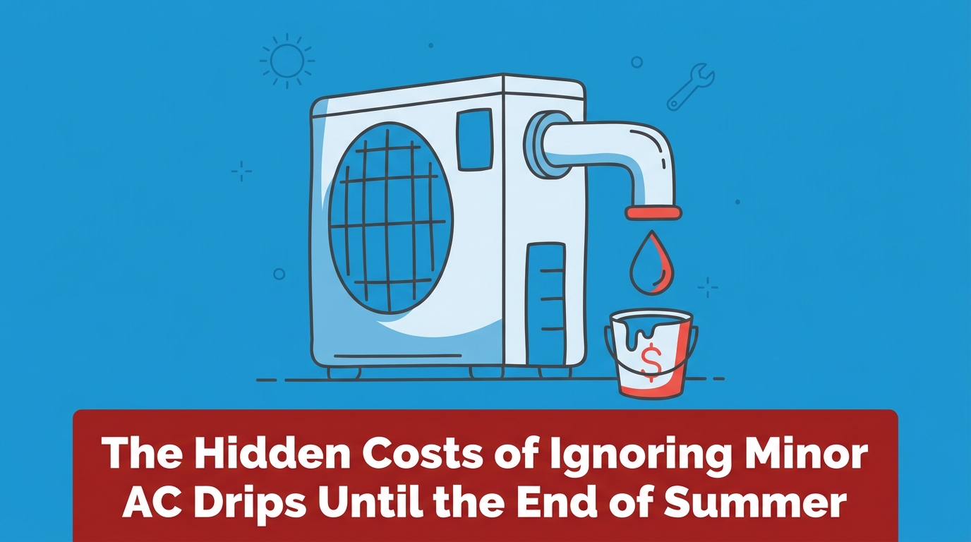 The Hidden Costs of Ignoring Minor AC Drips Until the End of Summer