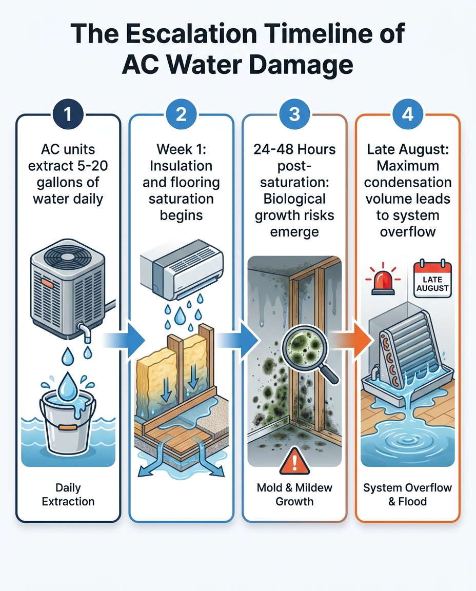 The Escalation Timeline of AC Water Damage
