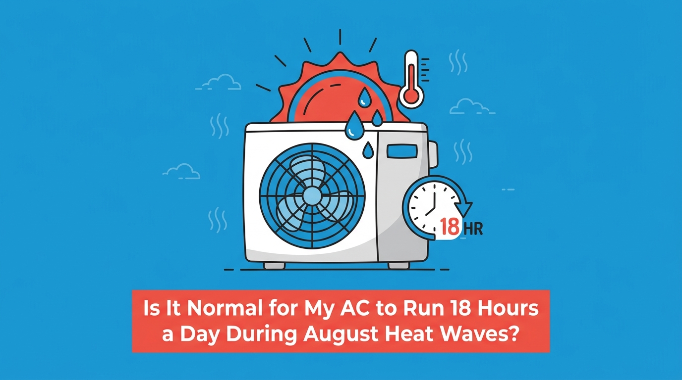 Is It Normal for My AC to Run 18 Hours a Day During August Heat Waves?